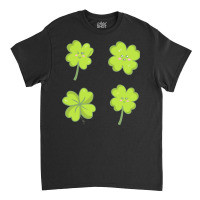 Kawaii Shamrock T  Shirt Kawaii Shamrock Four Leaf Clover Set T  Shirt Classic T-shirt | Artistshot