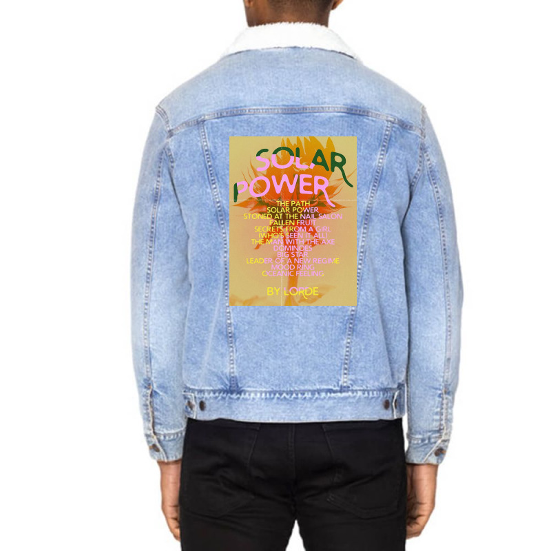 Solar Power Tracklist Unisex Sherpa-lined Denim Jacket | Artistshot