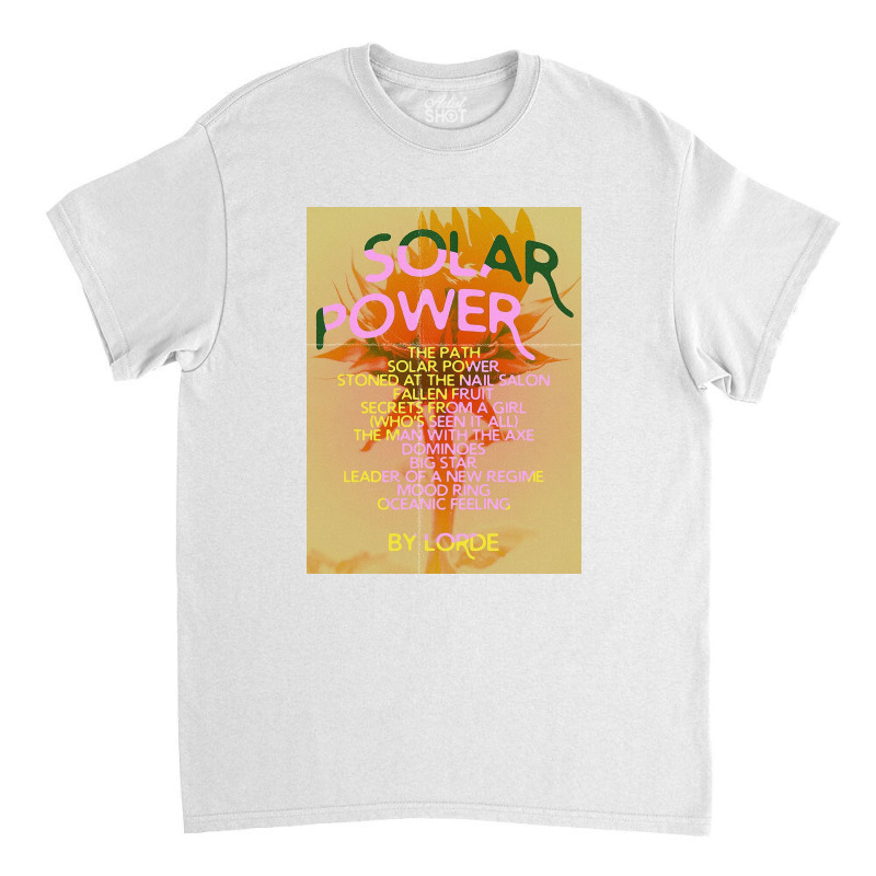 Solar Power Tracklist Classic T-shirt | Artistshot