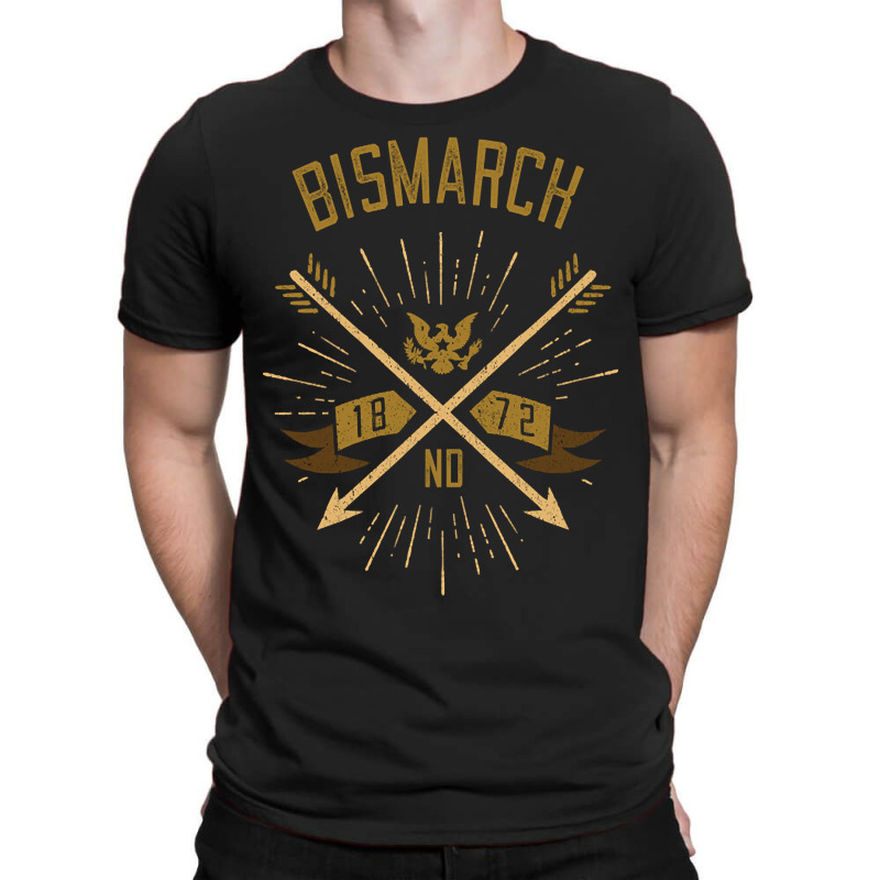 Bismarck Nd Hometown Pride Hipster Vintage Arrows T-shirt | Artistshot