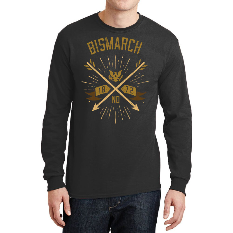 Bismarck Nd Hometown Pride Hipster Vintage Arrows Long Sleeve Shirts | Artistshot