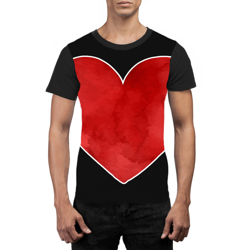 Big Red Heart Valentines Day Graphic T-shirt | Artistshot