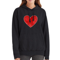 Big Red Heart Valentines Day Vintage Hoodie | Artistshot