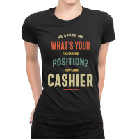 Cashier Job Title Gift Ladies Fitted T-shirt | Artistshot