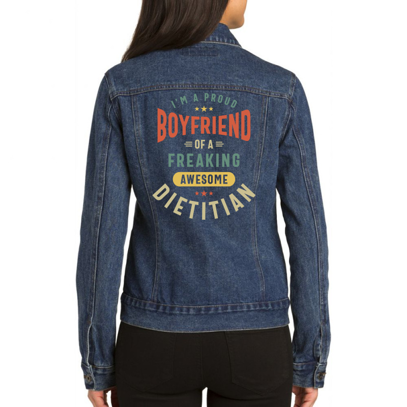 Dietitian Job Title Gift Ladies Denim Jacket by cidolopez | Artistshot