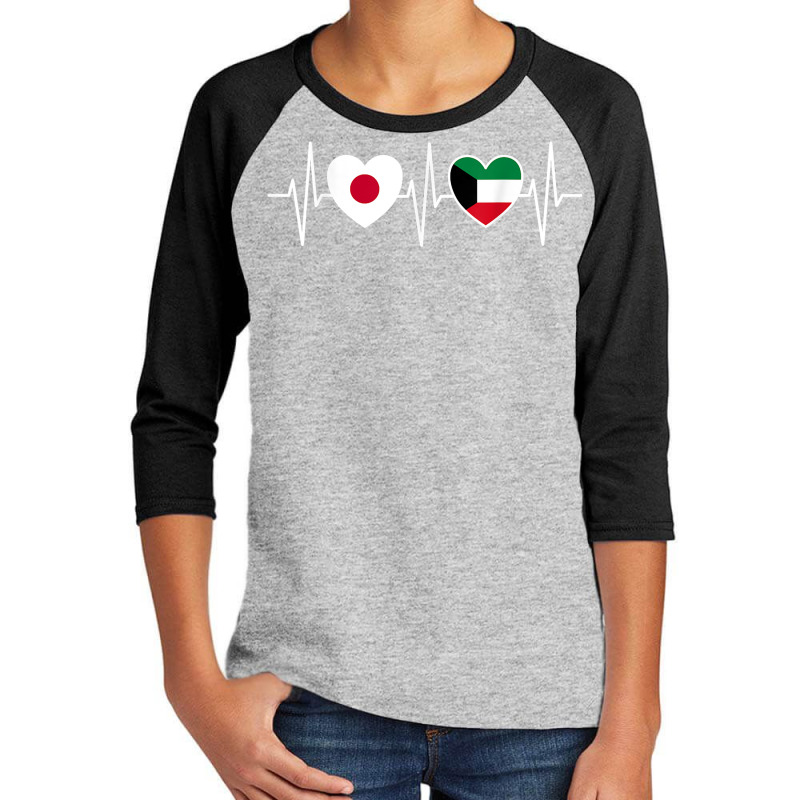 Japan And Kuwait Kuwaiti Flag Flags T Shirt Youth 3/4 Sleeve by veroniquetour3tz | Artistshot