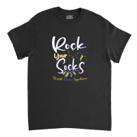 World Down Syndrome Day T Shirt Rock Your Socks Awareness Classic T-shirt | Artistshot