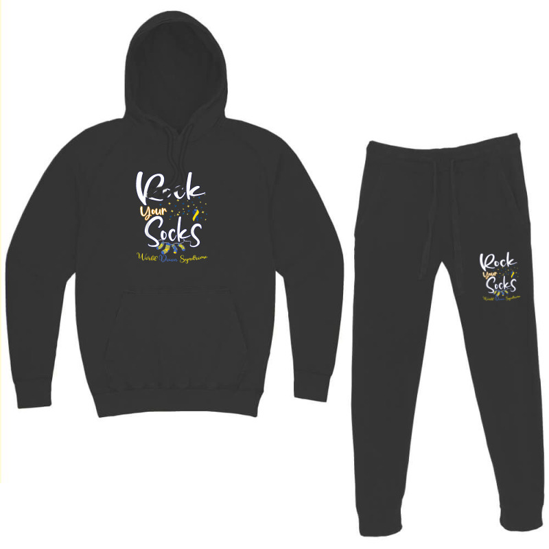 World Down Syndrome Day T Shirt Rock Your Socks Awareness Hoodie & Jogger Set | Artistshot