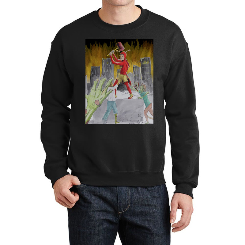 Chapulin Colorado Vs. The Zombies Crewneck Sweatshirt | Artistshot