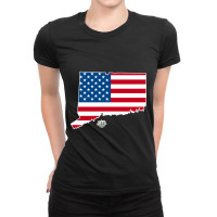 Connecticut Made In The Usa Ladies Fitted T-shirt | Artistshot