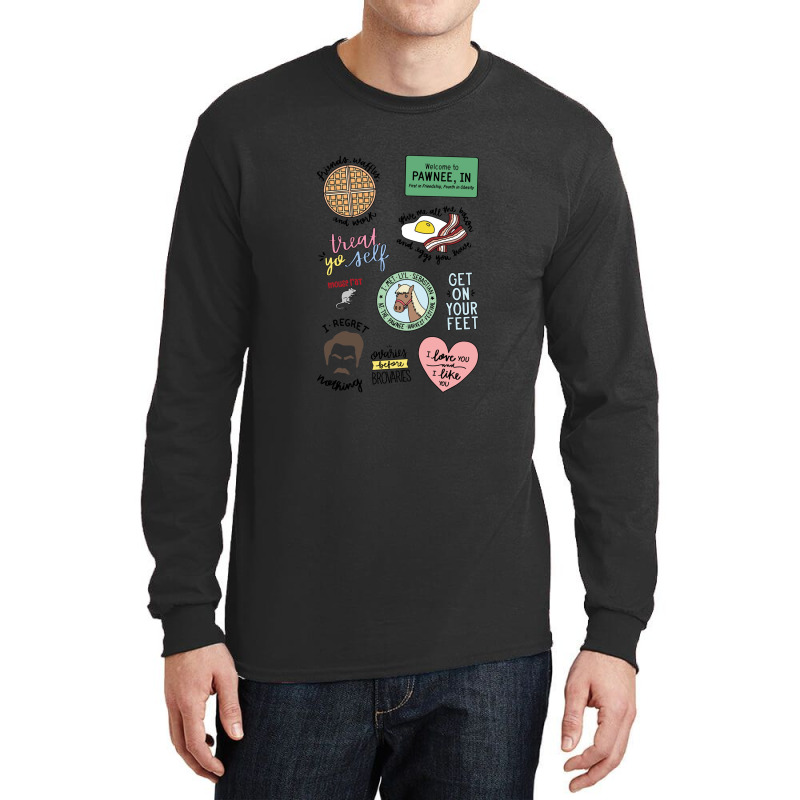 Parks And Recreation Tv Show Art Long Sleeve Shirts by PatrickDougherty | Artistshot