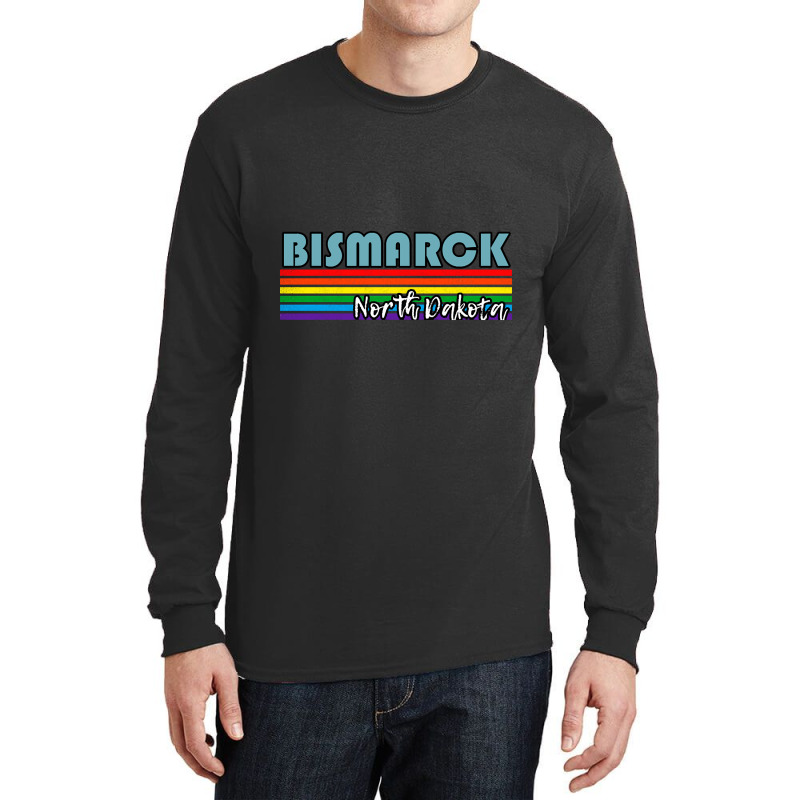 Bismarck North Dakota Pride Shirt Bismarck Lgbt Gift Lgbtq Supporter T Long Sleeve Shirts | Artistshot