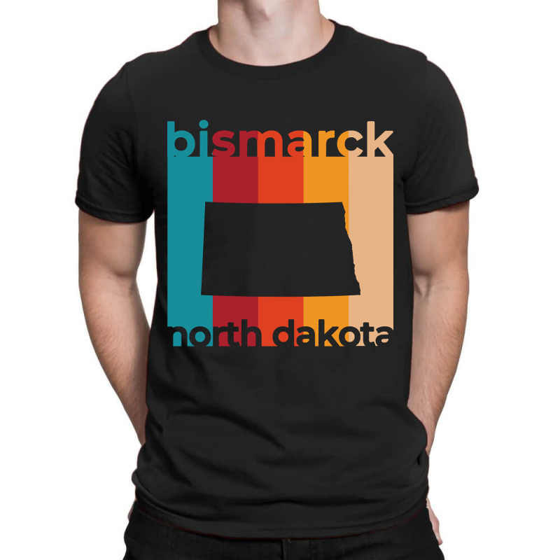 Bismarck North Dakota Retro T-shirt | Artistshot