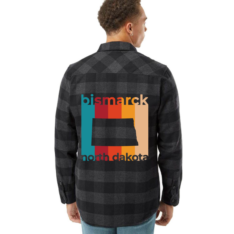 Bismarck North Dakota Retro Flannel Shirt | Artistshot