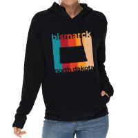 Bismarck North Dakota Retro Lightweight Hoodie | Artistshot