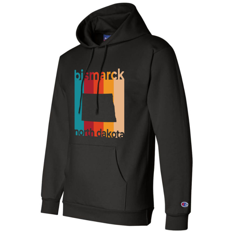 Bismarck North Dakota Retro Champion Hoodie | Artistshot