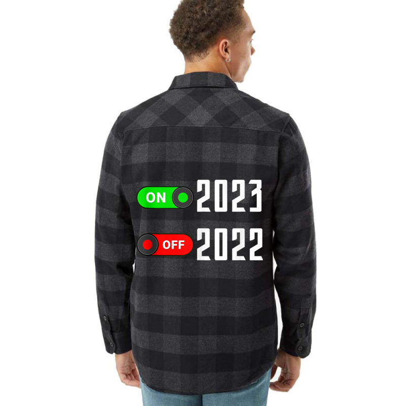 Funny Turn Off 2022 Turn On 2023 Happy New Year Tank Top Flannel Shirt | Artistshot