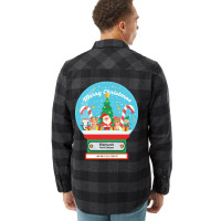 Bismarck North Dakota Usa - Merry Christmas Snowglobe Flannel Shirt | Artistshot