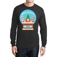 Bismarck North Dakota Usa - Merry Christmas Snowglobe Long Sleeve Shirts | Artistshot