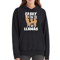 Llama T  Shirt Easily Distracted By Llamas Animal Lover Gift T  Shirt Vintage Hoodie | Artistshot