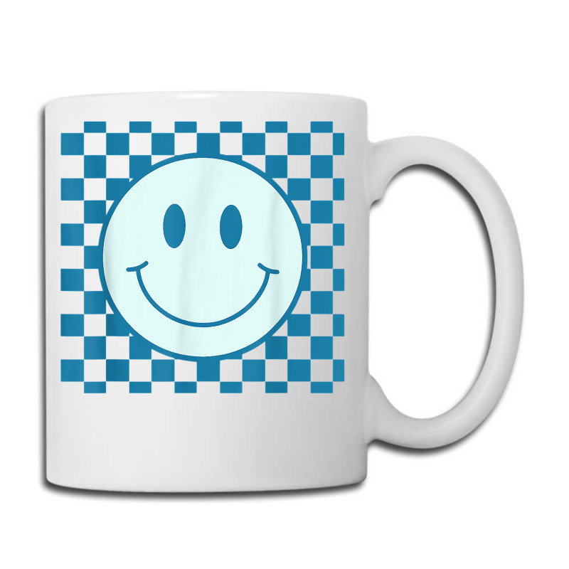 Smiley Face Checkered Coffee Mug
