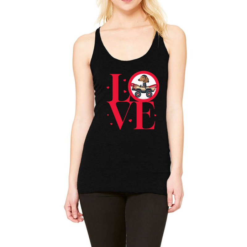 Dachshund Love-zlknc Racerback Tank by BrianneRemers65 | Artistshot