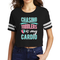 Chasing Toddlers Is My Cardio Nanny Scorecard Crop Tee | Artistshot