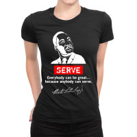 Martin Luther King Jr Day Ladies Fitted T-shirt | Artistshot