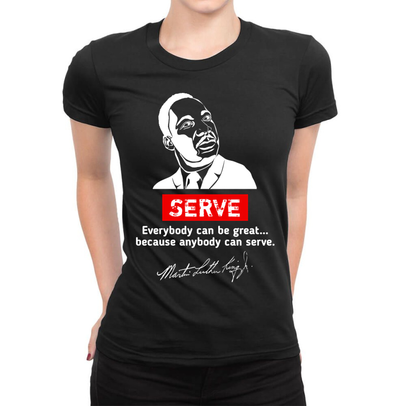 Martin Luther King Jr Day Ladies Fitted T-Shirt by hawksreminds130 | Artistshot