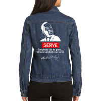 Martin Luther King Jr Day Ladies Denim Jacket | Artistshot