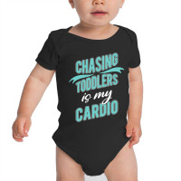 Chasing Toddlers Is My Cardio Nanny-3grps Baby Bodysuit | Artistshot