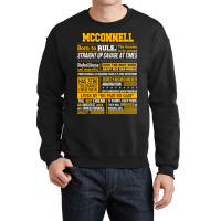 Mcconnell Name Shirt Mcconnell Born To Rule Crewneck Sweatshirt | Artistshot