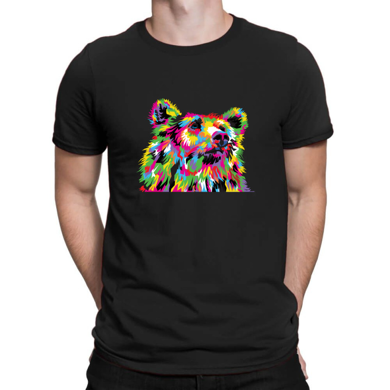 Colorful Dog With Pop Art Style T-shirt | Artistshot