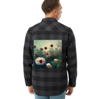 Pastel Colored Wildflowers Growing In A Garden Flannel Shirt | Artistshot