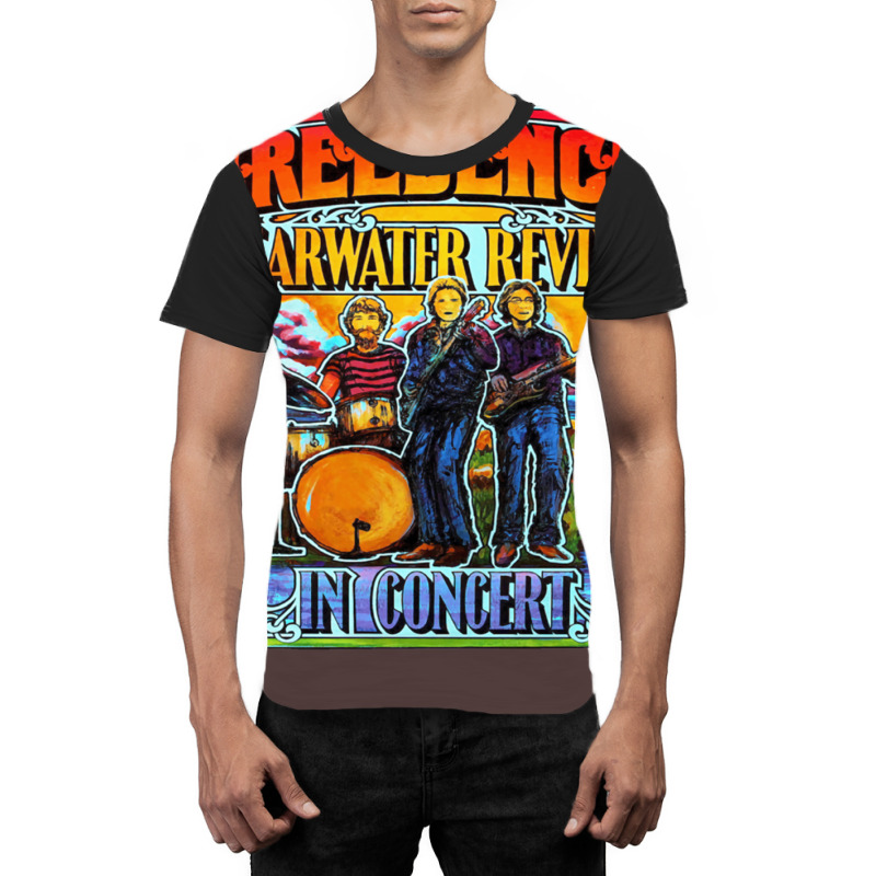 Creedence Clearwater Revival In Concert  Premium Graphic T-shirt by viickybubolzw | Artistshot