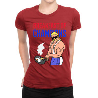 Breakfast Of Champs Ladies Fitted T-shirt | Artistshot