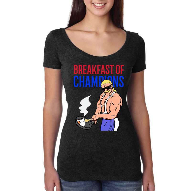 Breakfast Of Champs Women's Triblend Scoop T-shirt by febbiefreduar | Artistshot