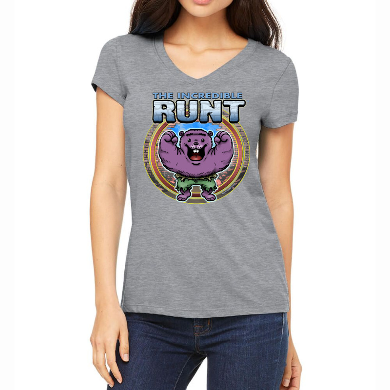 The Incredible Runt Women's V-Neck T-Shirt by tawaredonassu | Artistshot