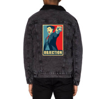 Objection Unisex Sherpa-lined Denim Jacket | Artistshot