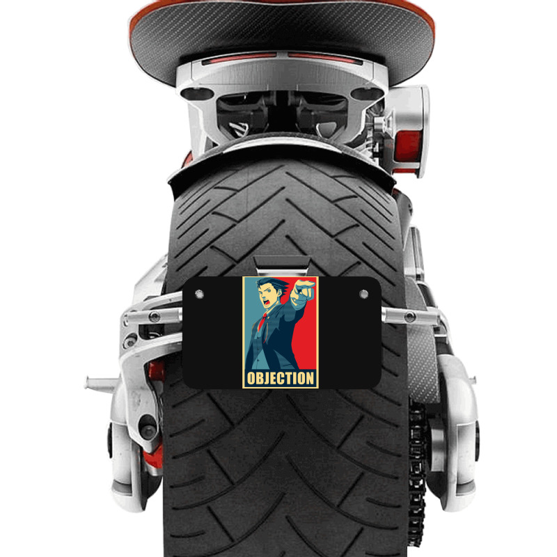 Objection Motorcycle License Plate | Artistshot