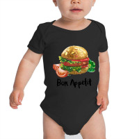 Bon Appetit Burger Baby Bodysuit | Artistshot