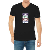 Anime Eyes V-neck Tee | Artistshot