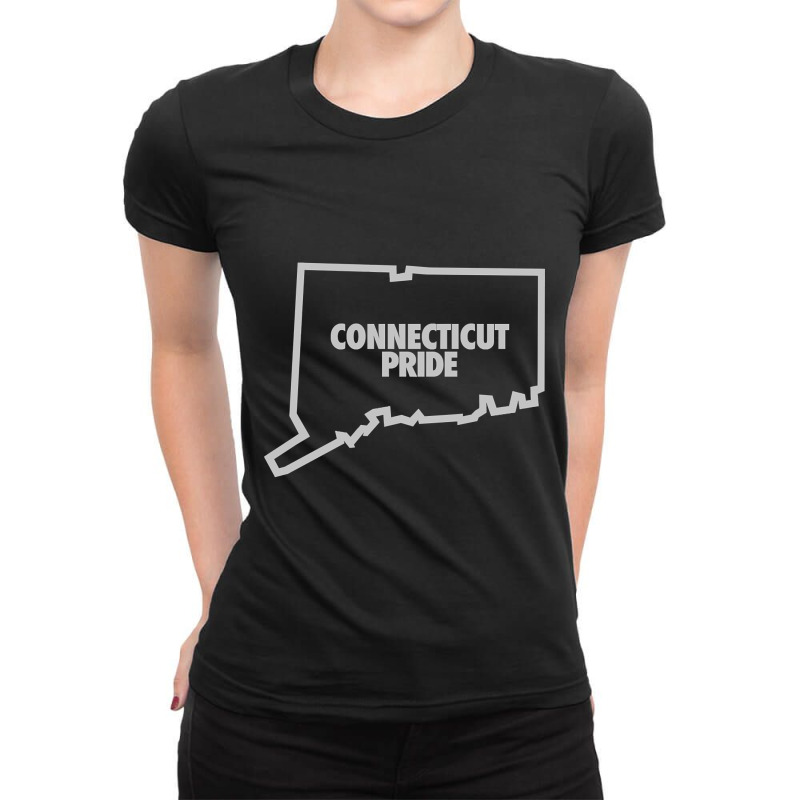 Connecticut Pride Ladies Fitted T-Shirt by kayakbetween30 | Artistshot