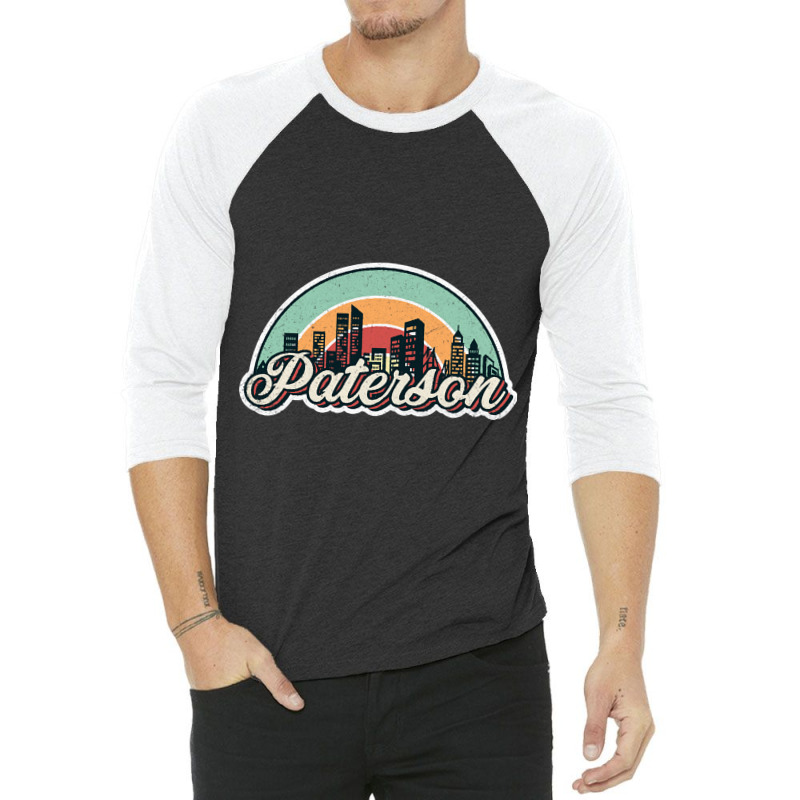 Paterson City Retro 3/4 Sleeve Shirt | Artistshot