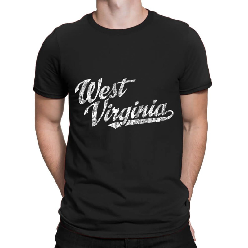 Limited Edition West Virginia Wv Vintage Sports Script Retro T-shirt | Artistshot