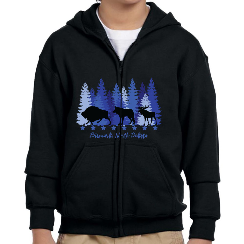 Bismark North Dakota-jnmer Youth Zipper Hoodie by fashionghetto297 | Artistshot