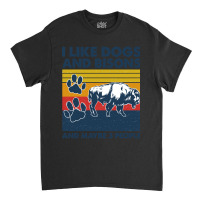 Bison Shirt I Like Dogs And Bisons And Maybe Three People Vintage Shir Classic T-shirt | Artistshot