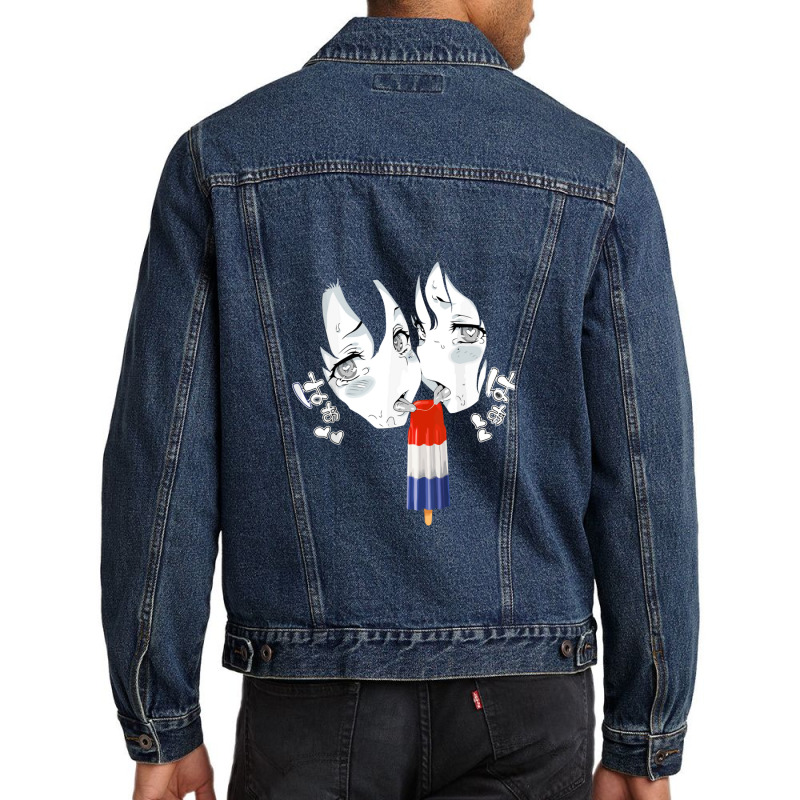 Anime Teen Girls Men Anime 4 Men Denim Jacket | Artistshot