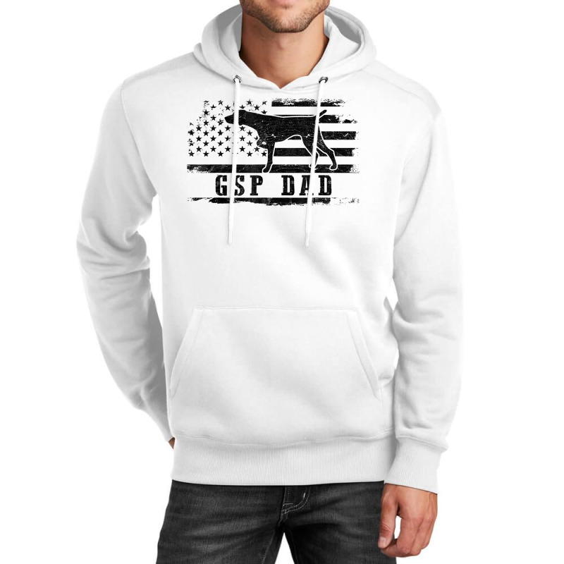 Mens Gsp Dad Usa American Flag German Shorthaired Pointer Dog T Shirt Unisex Hoodie by ardylanda | Artistshot