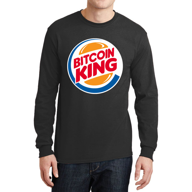 Bitcoin King Long Sleeve Shirts | Artistshot